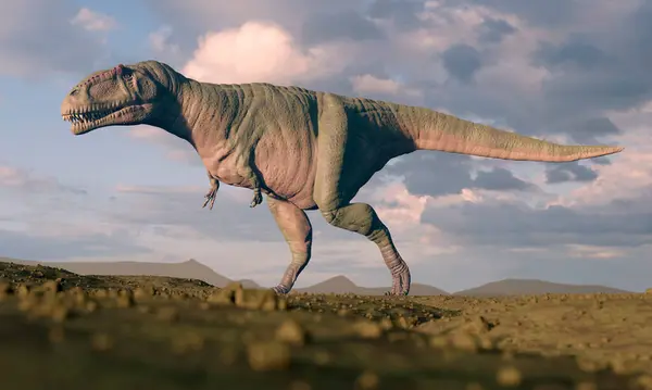 Oeuvre Dinosaure Théropode Giganotosaurus Carolinii Prédateur Apex Vivait Dans Qui — Photo