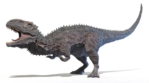 Rajasaurus Izolowany Białym Tle Ilustracja — Zdjęcie stockowe