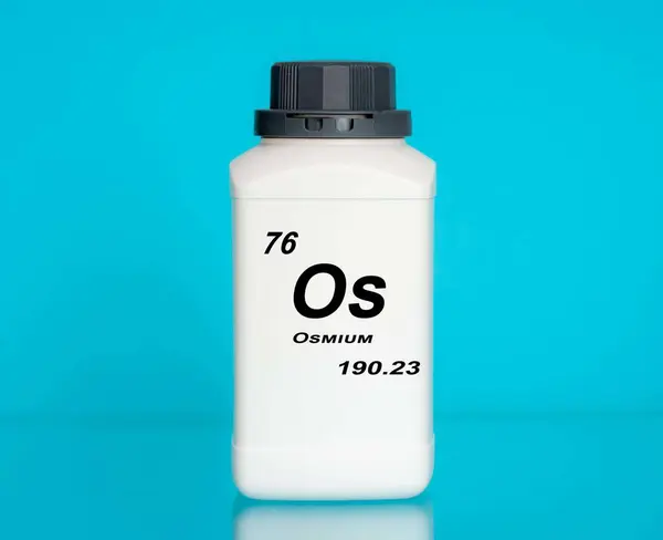 Envase Del Elemento Químico Osmio — Foto de Stock