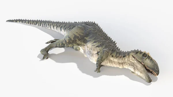 Gigantozaur Izolowany Białym Tle Ilustracja — Zdjęcie stockowe