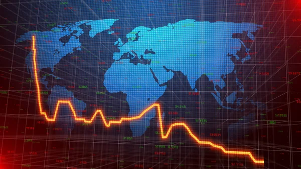 Globale Zinssätze Illustration — Stockfoto