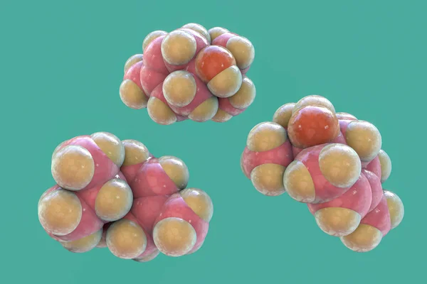 Молекула Терпинен Иллюстрация Естественно Встречающееся Органическое Соединение Содержащееся Масле Чайного — стоковое фото