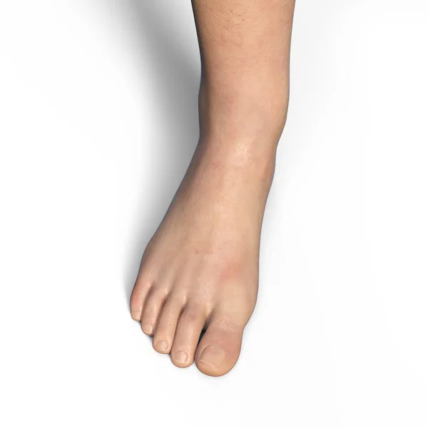人类中年女性的脚 — 图库照片