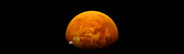 Venus Und Monde Illustration — Stockfoto