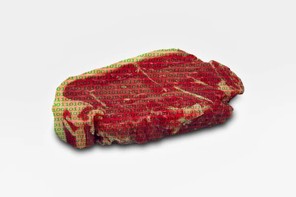 Kunstmatig Vlees Conceptueel Samengesteld Beeld — Stockfoto