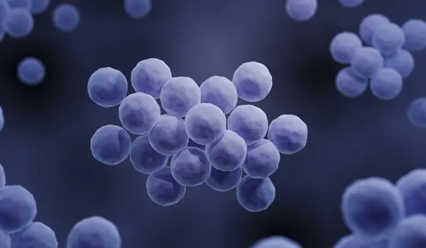 Bacteria Staphylococcus Aureus Resistente Meticilina Sarm Ilustración Por Ordenador —  Fotos de Stock