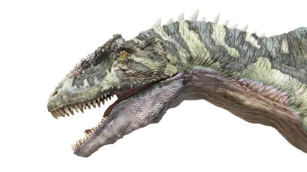 Bir Acrocanthosaurus Dinozorunun Tasviri — Stok fotoğraf