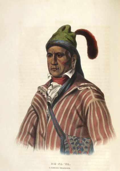 Menawa Raz Pierwszy Nazwana Hothlepoya 1765 1836 Naczelny Wojskowy Przywódca — Zdjęcie stockowe