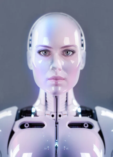 Робот Android Концептуальна Ілюстрація — стокове фото