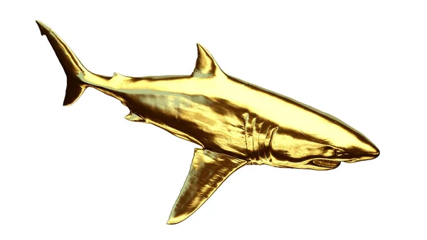 Ilustración Tiburón Dorado —  Fotos de Stock