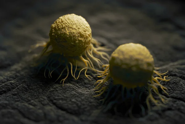 Cancer Cells Illustration Cancerous Malignant Cells Divide Rapidly Uncontrollably Able — Stock Photo, Image