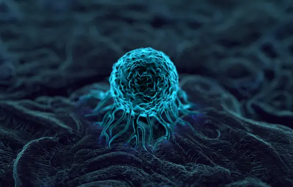 Cancer Cell Illustration Cancerous Malignant Cells Divide Rapidly Uncontrollably Able — Stock Photo, Image