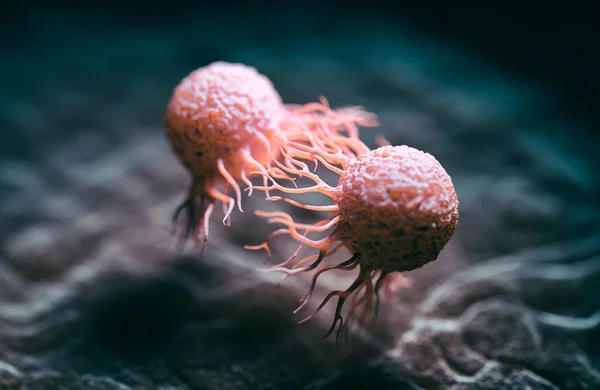 Cancer Cells Illustration Cancerous Malignant Cells Divide Rapidly Uncontrollably Able — Stock Photo, Image
