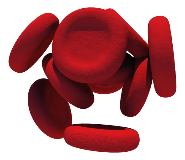 Illustration Agglutinated Red Blood Cells Erythrocytes Agglutination Red Blood Cells — Stock Photo, Image