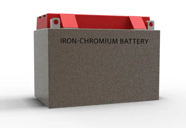 Iron Chromium Battery Iron Chromium Battery Rechargeable Battery Uses Iron — Stock Photo, Image