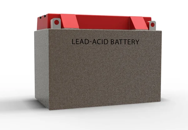 Blysyrebatteri Ett Blybatteri Typ Uppladdningsbart Batteri Som Används Bilar Ups — Stockfoto