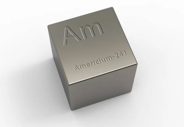 Americium 241 Illustration Americium 241 Used Smoke Detectors Gamma Ray — Stock Photo, Image