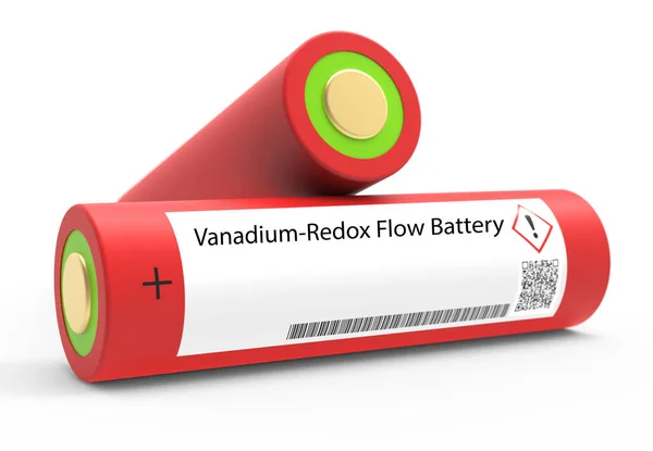 Bateria Fluxo Redox Vanádio Uma Bateria Fluxo Redox Vanádio Tipo — Fotografia de Stock