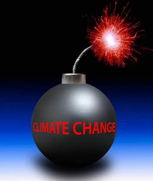 Klimatická Krize Koncepční Ilustrace — Stock fotografie