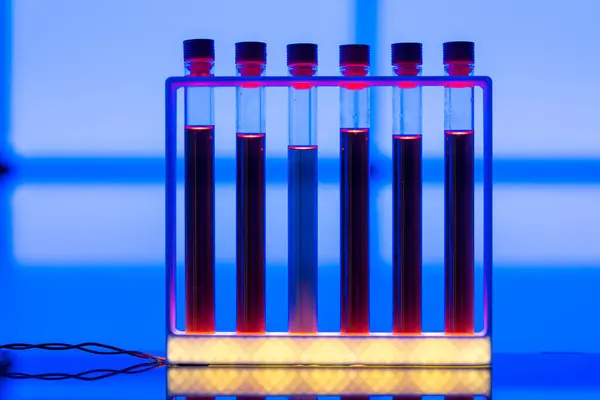 Samples Liquid Test Tubes Royalty Free Stock Images