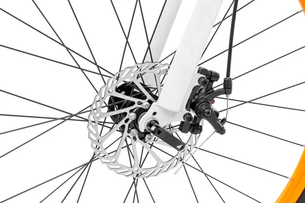 Ποδήλατο Απομονωμένο Λευκό Φόντο Χωρίς Σκιά — Φωτογραφία Αρχείου