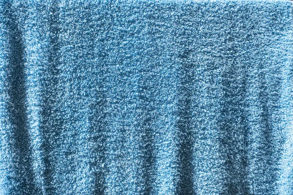 Colorful Blue Towel Texture Background Macro Photography — Stock Photo, Image