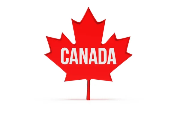 stock image Canada Day 3D render illustration isolated on white  background with shadow