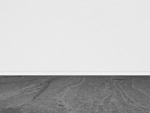 Room Interior Vintage White Wall Cement Floor Background — Stock Fotó