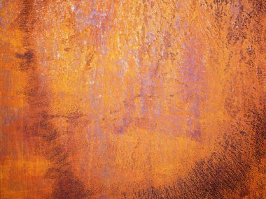 Paslı duvar metal dokusu kaba arka plan. Eski metal