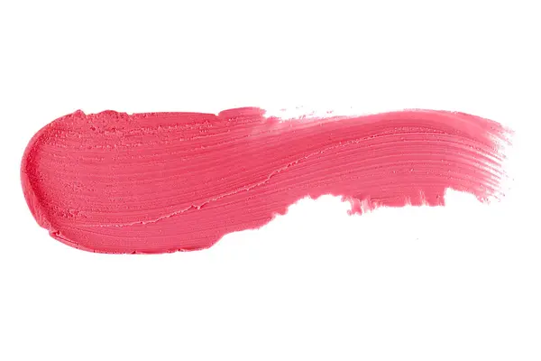 Dark Pink Stroke Paint Brush Isolated White Background — Stock Photo, Image