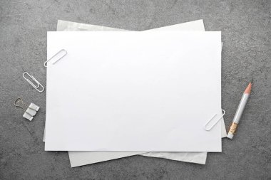 Taş dokusu arka planı için beyaz kağıt 