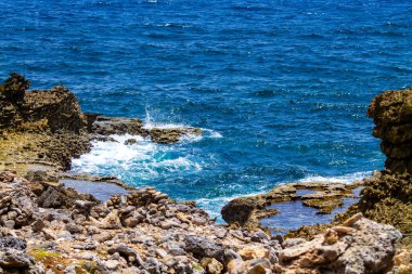 Ormanın ortasında terk edilmiş bir ev, Curacao.