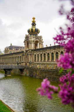 Güzel Dresden, Zwinger Müzesi, Almanya. Avrupa 'nın tarihi ve kültürel merkezi