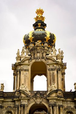 Güzel Dresden, Zwinger Müzesi, Almanya. Avrupa 'nın tarihi ve kültürel merkezi