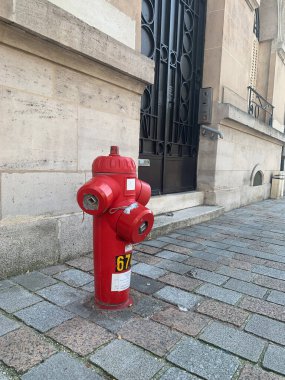 Fransa 'nın Reims şehrinde kırmızı üçlü yangın musluğu açıldı..