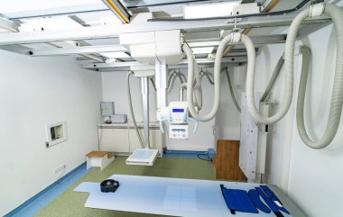 Klinik profesyonel teşhis ekipmanları. Hastanede X-ray modern teknoloji.