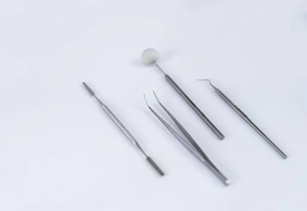 Стоматологические Профессиональные Инструменты Нержавеющее Стоматологическое Оборудование — стоковое фото