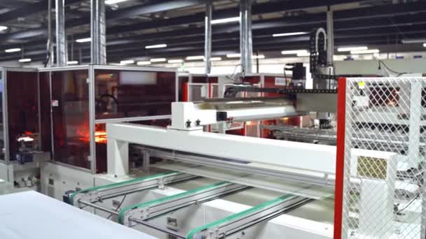 Produksi Panel Surya Pabrik Modern Untuk Produksi Panel Surya — Stok Video
