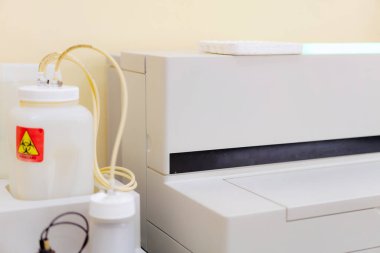 Researching medical technology. Modern laboratory equipment.