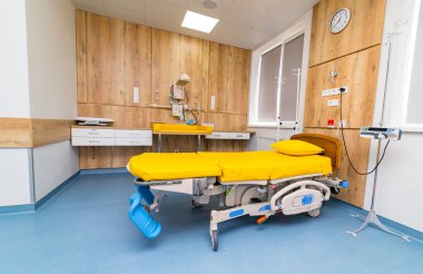 Modern recovery comfortable room. Healthcare recovery ward interior.