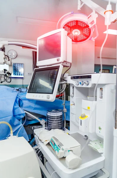 Operatív Modern Kórházi Eszközök Sebészeti Számítógépes Berendezések — Stock Fotó
