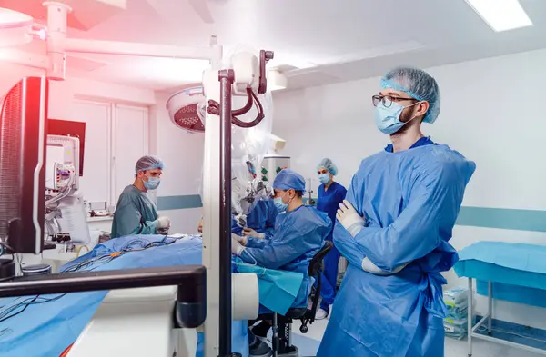 Apparecchiature Informatiche Chirurgiche Dispositivi Ospedalieri Moderni Operativi — Foto Stock