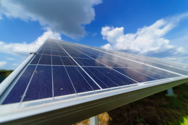 Solar panels close up shot. Photovoltaic alternative energy supply.
