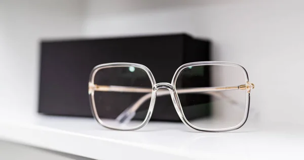 Modern Glasses Store Stylish Design Optical Eyewear — Stock Photo, Image