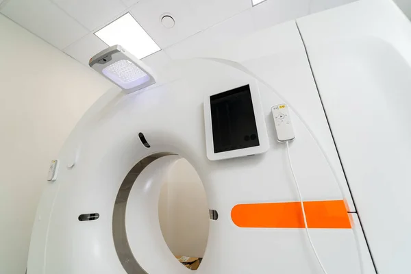 Modern Diagnosztikai Kórházi Felszerelés Komputer Tomográfia Orvosi Központban — Stock Fotó