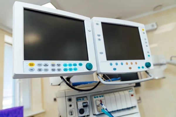 Hospital modern monitoring system. Medical healthcare equipment.