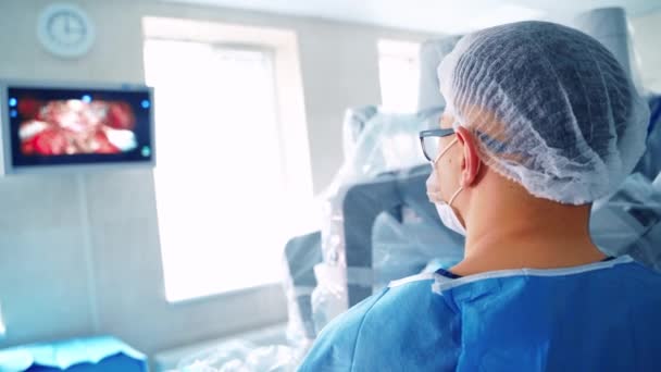Ρομποτική Χειρουργική Ιατρική Επέμβαση Ρομπότ Μέλλον Της Ιατρικής — Αρχείο Βίντεο