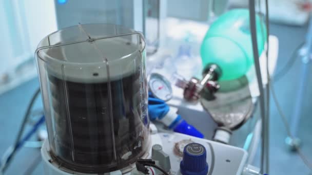 Lungmotor Nell Unità Terapia Intensiva Moto Macchina Artificiale Ventilazione Polmonare — Video Stock