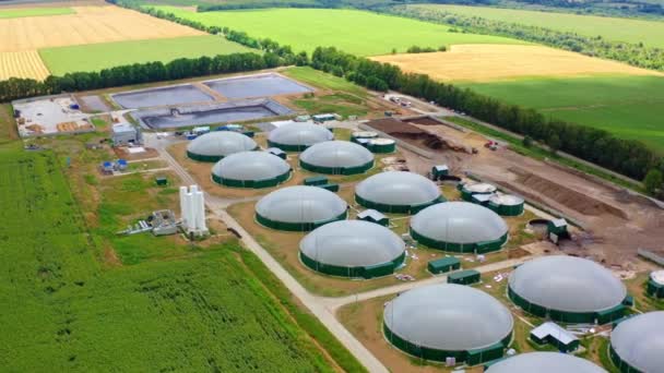 Moderna Bio Comlex Energie Rinnovabili Biomassa Innovativo Impianto Biogas Tra — Video Stock