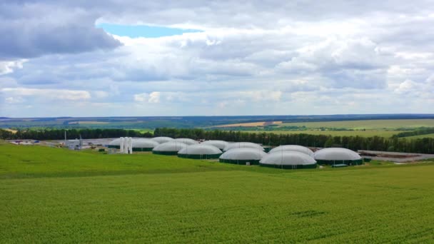 Innovativo Impianto Biogas Complesso Agricolo Serra Dotato Produzione Propria Biogas — Video Stock